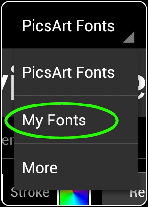 Picsart fonts free download